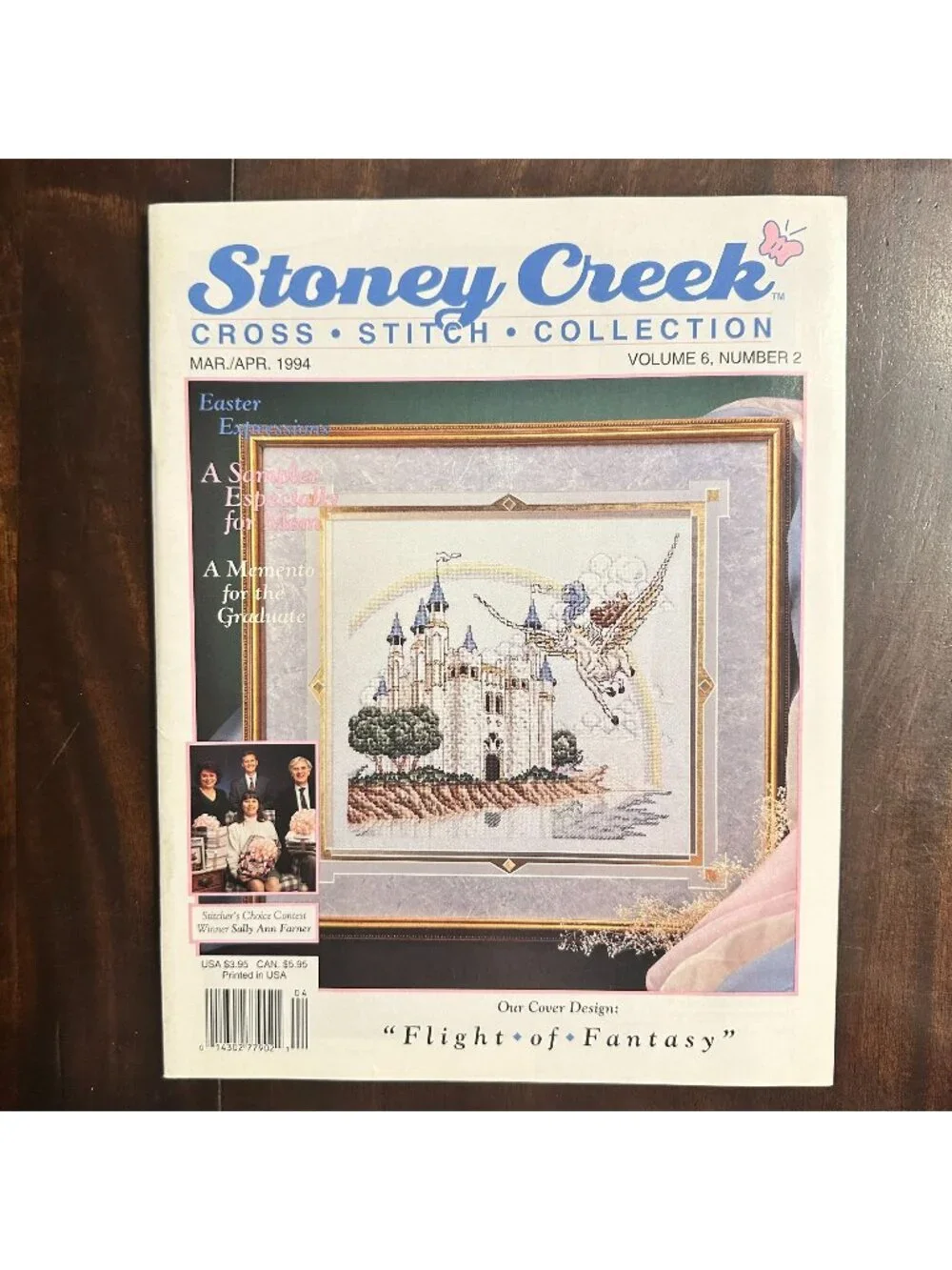 Stoney Creek Cross-Stitch Collection Mar/Apr 1994 Vol 6 No 2 Flight Of Fantasy